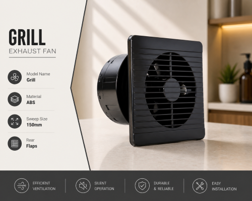 VION CasaAir 6 inch Axial fan Grill model applications